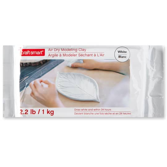 6 Pack: 2.2lb. White Air Dry Modeling Clay by Craft Smart®